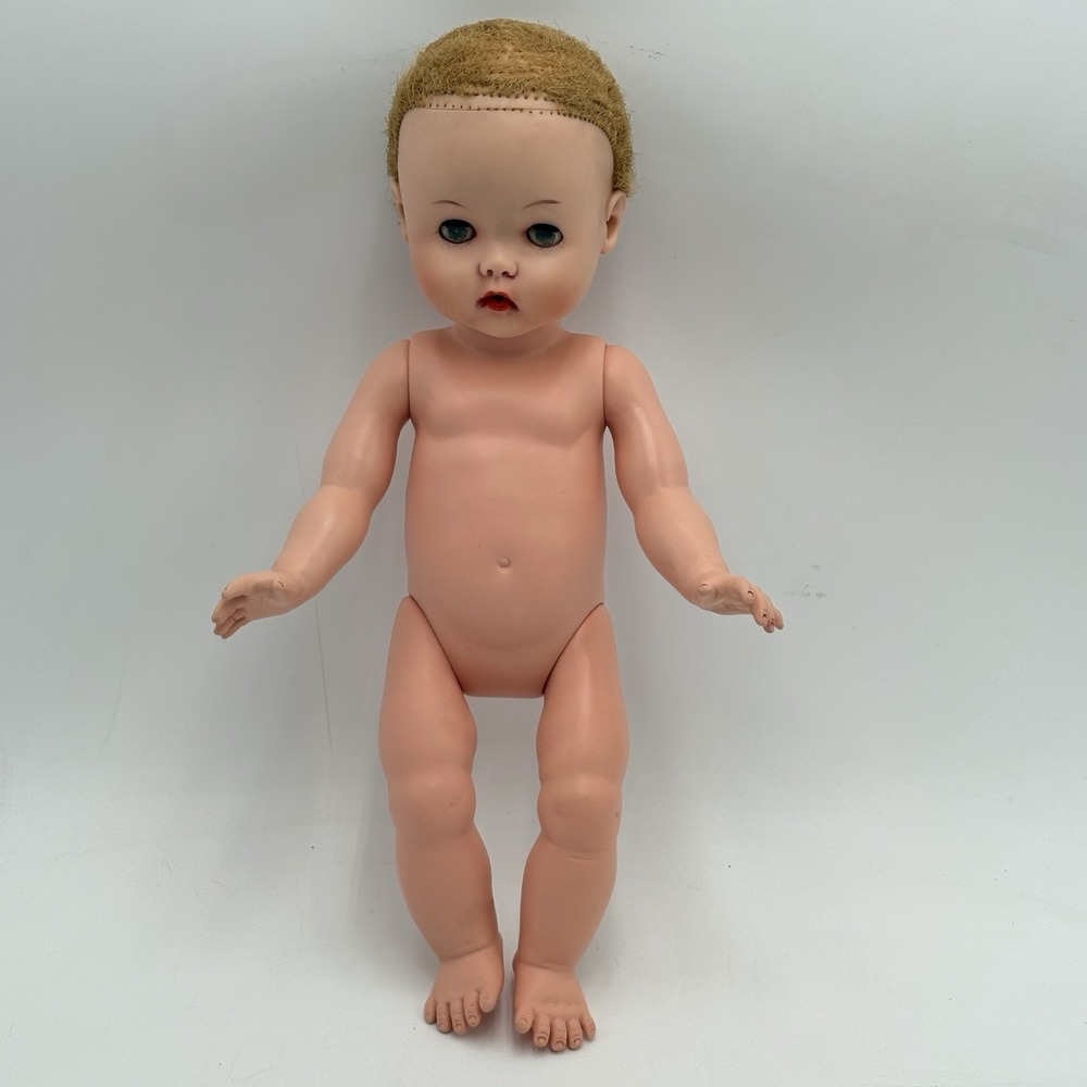 Horsman 23/41‎ Baby Doll 17" Altered Eyes Creepy Horror OOAK Vintage